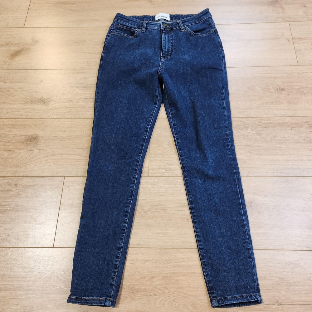 DU/ER Jeans Womens 29x28 Medium Wash Blue High Rise Skinny Stretch Denim Pants